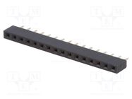 Socket; pin strips; female; PIN: 16; straight; 2.54mm; THT; 1x16 NINIGI