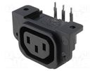 Connector: AC supply; socket; female; 10A; 250VAC; IEC 60320; THT BULGIN