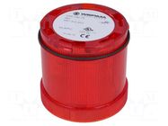 Module: light signaller; red; LED; 24VDC; 24VAC; IP65; Ø70x65mm WERMA