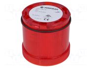 Automation module: light signaller; red; LED; 24VDC; 24VAC; IP65 WERMA