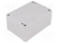 Enclosure: multipurpose; X: 64mm; Y: 88mm; Z: 42mm; polystyrene; grey KRADEX