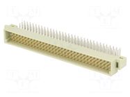 Connector: DIN 41612; socket; male; PIN: 96; angled 90°; THT; a+b+c NINIGI