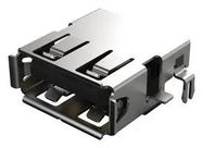 USB CONN, 2.0 TYPE A R/A RCPT, 4P, TH