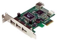 I/O CARD, 4PORT PCI-EX, USB 2.0