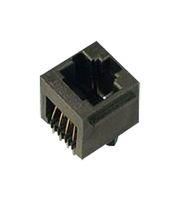 MODULAR CONN, JACK, 6P2C, 1PORT, TH