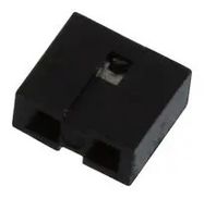 JUMPER, CONNECTOR, 2POS, 1ROW, 2MM, BLK