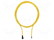 Cable: for sensors/automation; M8; PIN: 4; angled; 5m; plug PILZ