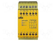 Module: safety relay; 230VAC; OUT: 4; for DIN rail mounting PILZ