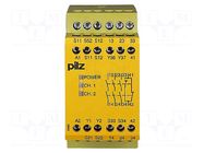 Module: safety relay; 230VAC; OUT: 4; for DIN rail mounting PILZ