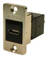 USB ADAPTERR, TYPE C RCPT-PLUG, CSK HOLE