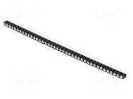 Connector: pin strips; socket; female; PIN: 40; straight; THT; 1x40 CONNFLY