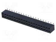 Socket; pin strips; female; PIN: 40; vertical; 2.54mm; SMT; 2x20 NINIGI