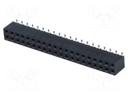 Connector: pin strips; socket; female; PIN: 40; vertical; SMT; 2x20 NINIGI