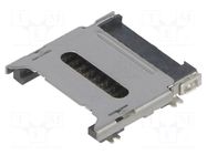 Connector: for cards; microSD; with hinged cover; SMT; 500V; reel ATTEND