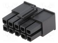 Plug; wire-wire/PCB; female; Mega-Fit; 5.7mm; PIN: 10; UL94V-0; 23A MOLEX