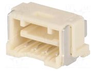 Connector: wire-board; socket; male; PIN: 4; CLIK-Mate; horizontal MOLEX