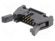 Connector: IDC; socket; male; PIN: 10; 3000; straight; 5A; THT; 2.54mm 3M