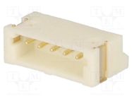 Socket; wire-board; male; 1.5mm; PIN: 5; SMT; 100V; 1A; tinned; 20mΩ JOINT TECH