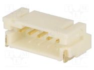 Connector: wire-board; socket; male; PIN: 5; Pitch: 2mm; SMT; 1A; 100V NINIGI