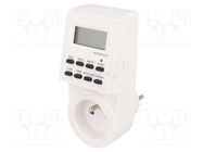 Programmable time switch; Range: 7days; 230VAC; OUT 1: 250VAC/16A ZEXT