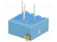 Potentiometer: mounting; horizontal; 500Ω; 500mW; THT; ±10%; linear BOURNS