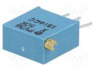 Potentiometer: mounting; vertical; 50kΩ; 500mW; THT; ±10%; linear BOURNS