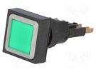 Switch: push-button; 16mm; Stabl.pos: 1; green; filament lamp EATON ELECTRIC