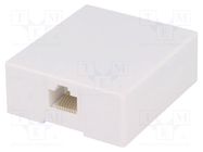 Socket; RJ45; Layout: 8p8c; surface-mounted,screw,self-adhesive 