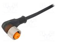 Connection lead; M12; PIN: 3; straight; 10m; plug; 30VAC; 4A; IP67 LUMBERG AUTOMATION