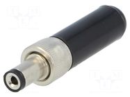 Connector: DC supply; plug; female; 5A; for cable; soldering; 5.5mm SWITCHCRAFT
