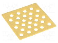 Tip cleaning sponge; 70x70mm SOLDER PEAK