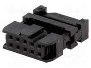 Connector: IDC; plug; female; PIN: 10; straight; IDC; 2.54mm; 2x5 AMPHENOL COMMUNICATIONS SOLUTIONS