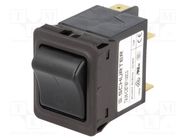 Circuit breaker; Urated: 240VAC; 60VDC; 10A; DPST; Poles: 2; 34x26mm SCHURTER