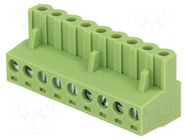 Connector: pluggable terminal block; plug; female; 12A; 250V; 1x9 XINYA