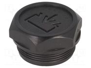 Fill plug; diameter 2 mm side breather hole; Thread: M35 ELESA+GANTER