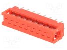 Wire-board; adapter; PIN: 16; IDC,THT; on PCBs,for ribbon cable Amphenol Communications Solutions