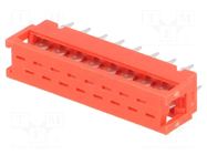 Wire-board; adapter; PIN: 16; IDC,THT; on PCBs,for ribbon cable AMPHENOL COMMUNICATIONS SOLUTIONS