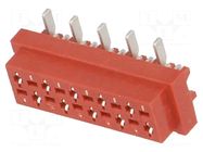 Connector: wire-board; socket; female; PIN: 10; 30V; 1A; vertical AMPHENOL COMMUNICATIONS SOLUTIONS