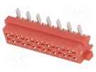 Wire-board; socket; female; PIN: 14; SMT; on PCBs; 30V; 1A; -40÷105°C Amphenol Communications Solutions