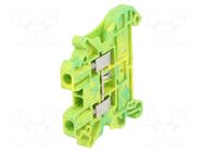 Splice terminal: rail; Urated: 800V; screw terminal; yellow-green PHOENIX CONTACT