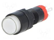 Switch: push-button; Pos: 2; SPDT; 0.5A/250VAC; 1A/24VDC; ON-(ON) ONPOW