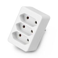 Splitter 3 flat sockets AC 230V 2.5A - Vorel 72401 - white