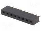 Socket; pin strips; female; PIN: 8; straight; 2mm; THT; 1x8; L2.7mm CONNFLY