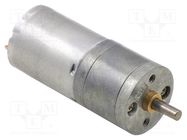 Motor: DC; with gearbox; LP; 6VDC; 2.2A; Shaft: D spring; 170rpm POLOLU