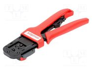 Tool: for crimping; terminals; 24AWG÷18AWG; 150mm 