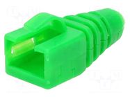 RJ45 plug boot; green MH CONNECTORS