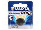Battery: lithium; 3V; CR2032,coin; non-rechargeable; Ø20x3.2mm VARTA