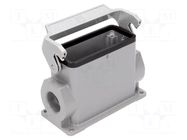 Enclosure for connectors: HDC; size 16B; Han® HMC; IP65; M25 HARTING