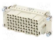 Connector: HDC; contact insert; female; Han® HMC; PIN: 72; 72+PE HARTING