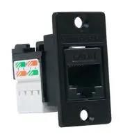 RJ45 CONN, JACK, 8P8C, 1PORT, PANEL